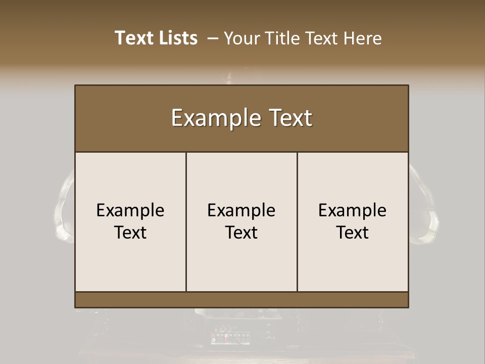 Hedonistic Classic Audio PowerPoint Template