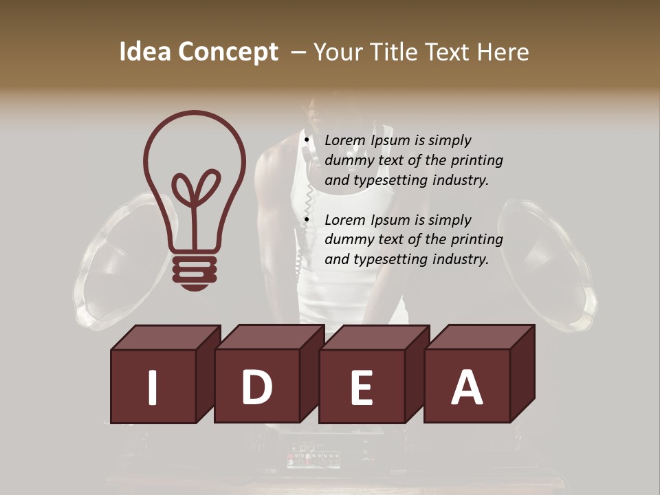 Hedonistic Classic Audio PowerPoint Template