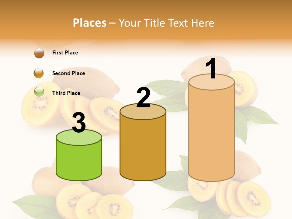 Isolated Food Gold PowerPoint Template