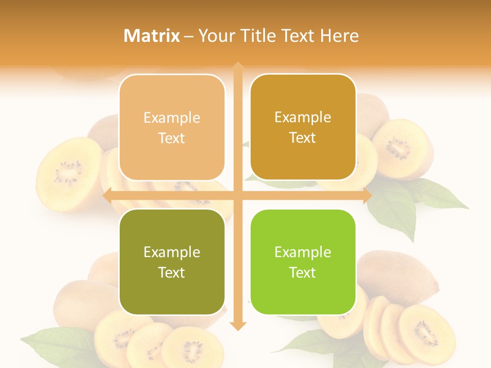 Isolated Food Gold PowerPoint Template