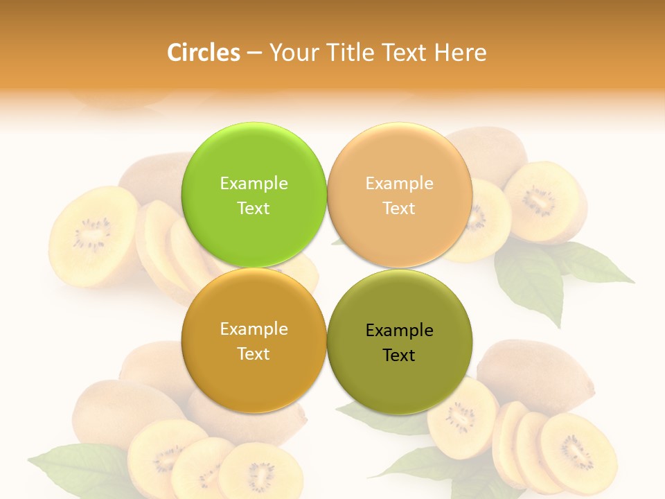 Isolated Food Gold PowerPoint Template