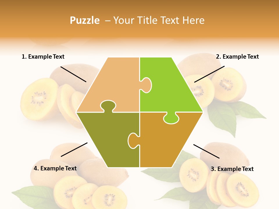 Isolated Food Gold PowerPoint Template