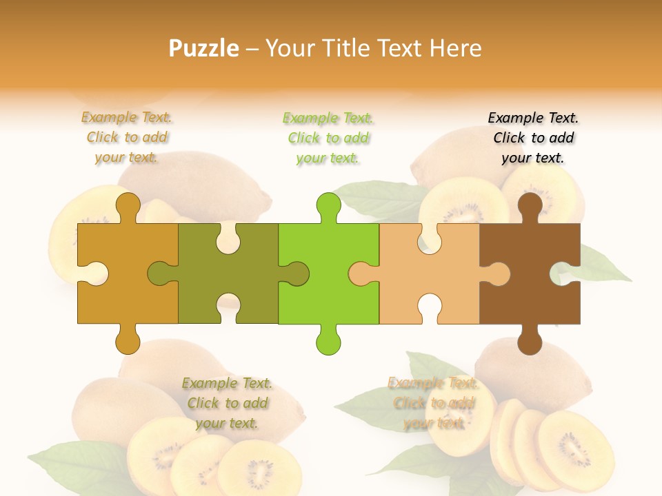 Isolated Food Gold PowerPoint Template