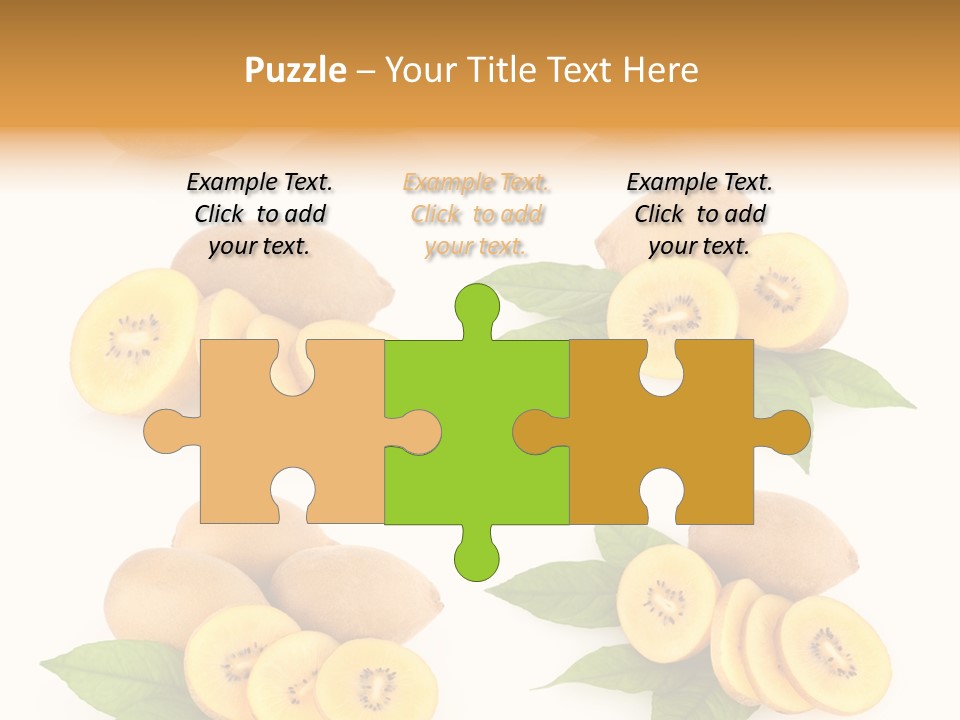 Isolated Food Gold PowerPoint Template