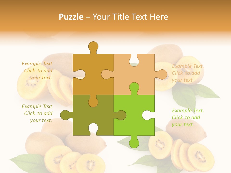 Isolated Food Gold PowerPoint Template