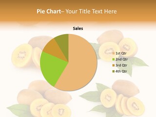 Isolated Food Gold PowerPoint Template