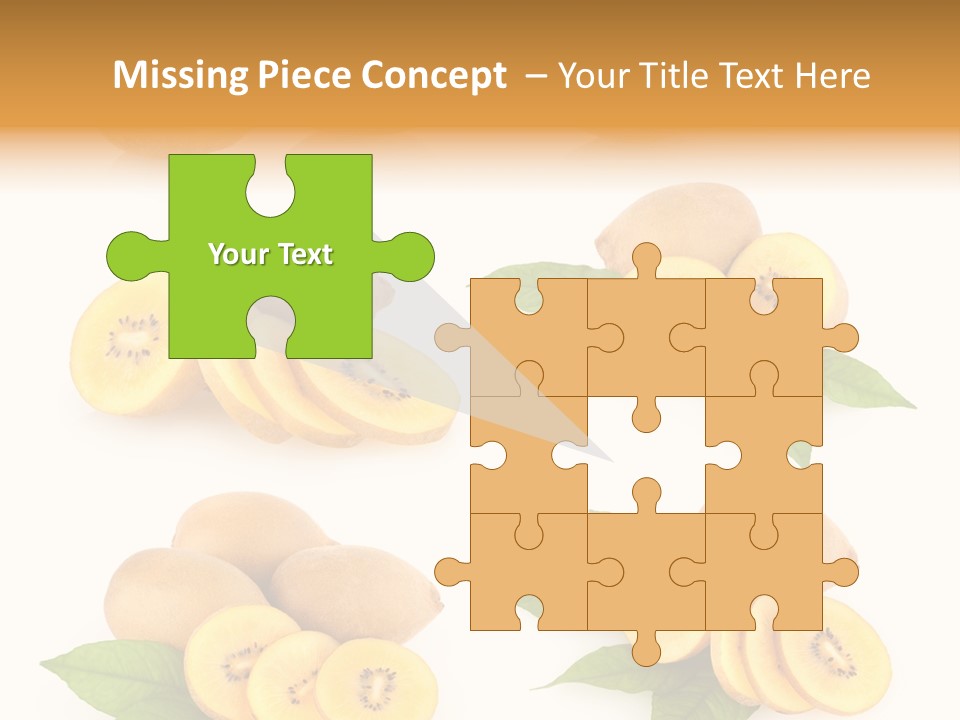 Isolated Food Gold PowerPoint Template