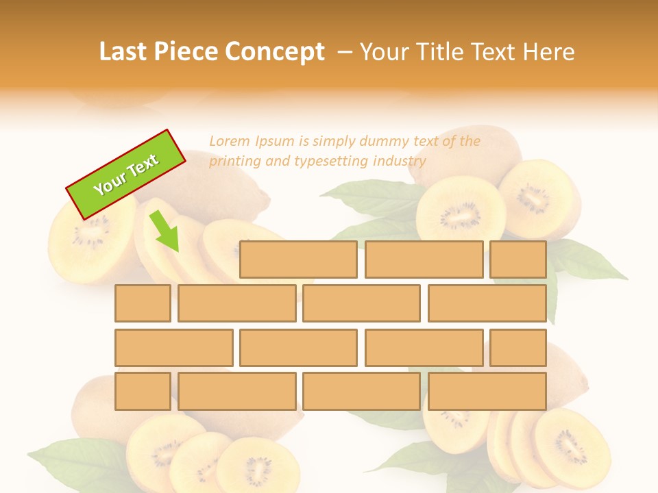 Isolated Food Gold PowerPoint Template