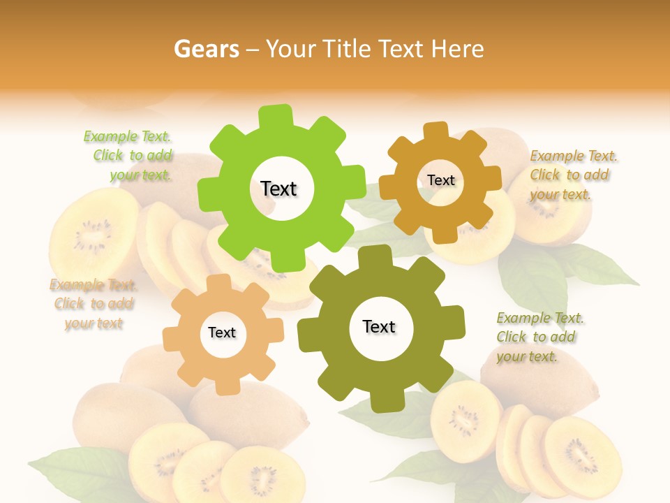 Isolated Food Gold PowerPoint Template