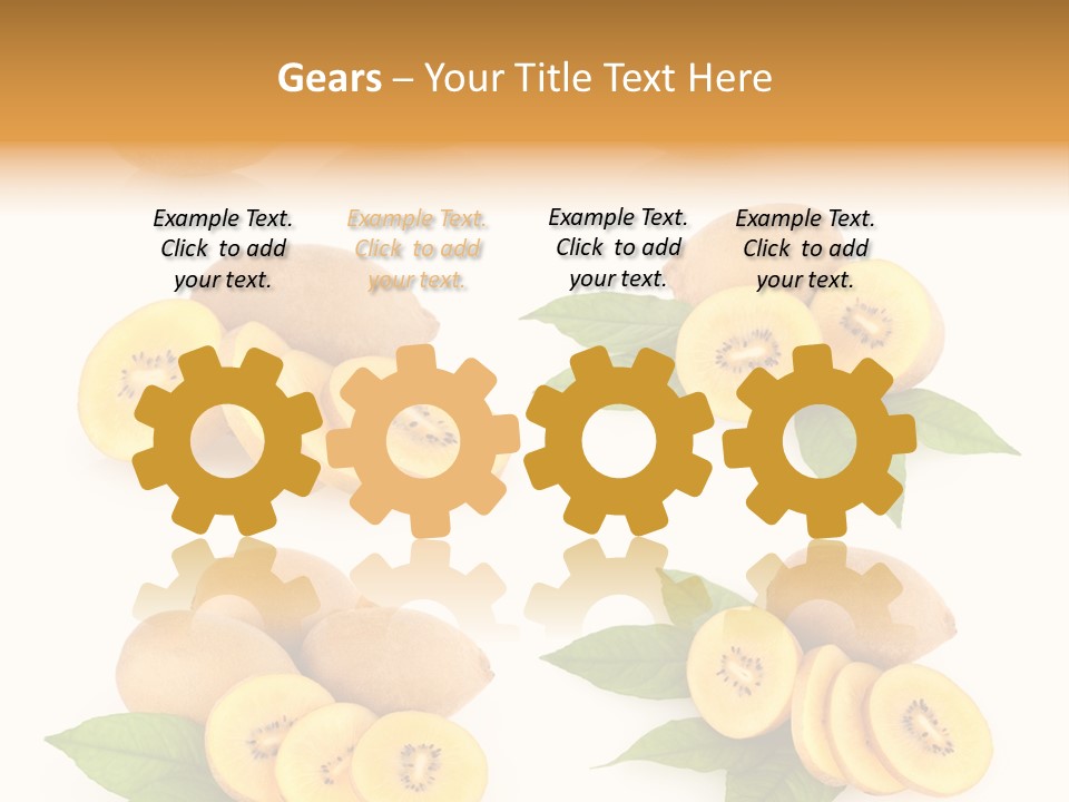 Isolated Food Gold PowerPoint Template