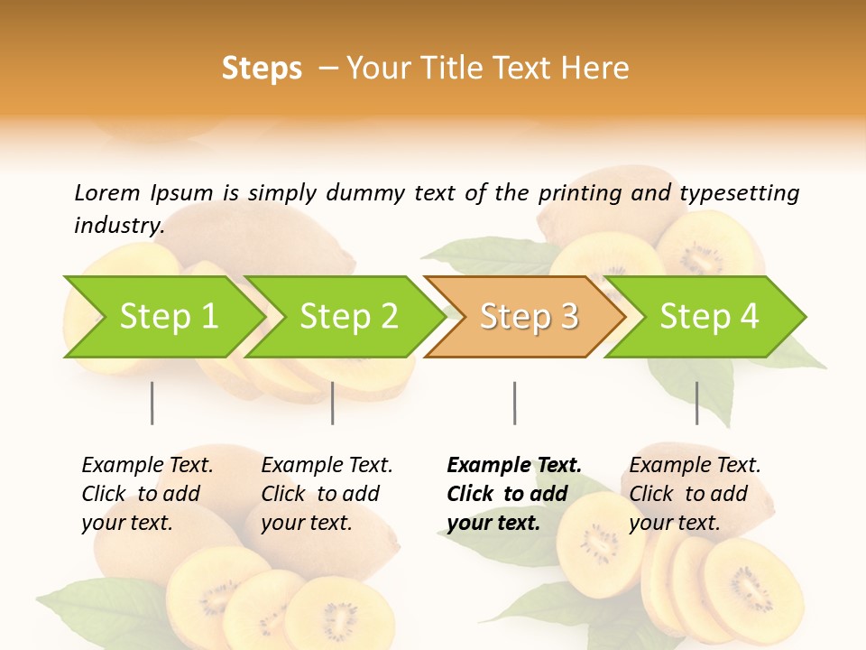 Isolated Food Gold PowerPoint Template