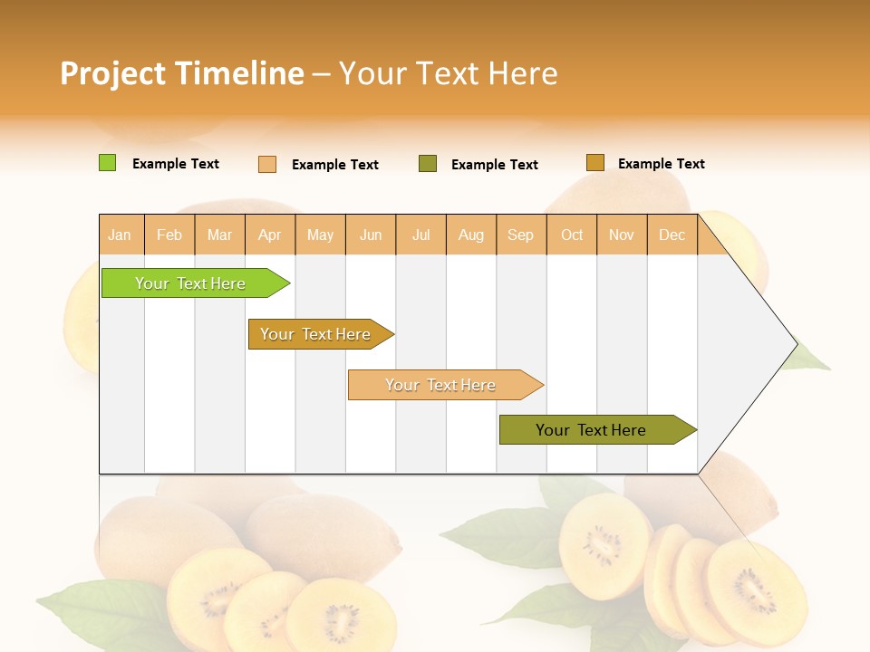 Isolated Food Gold PowerPoint Template