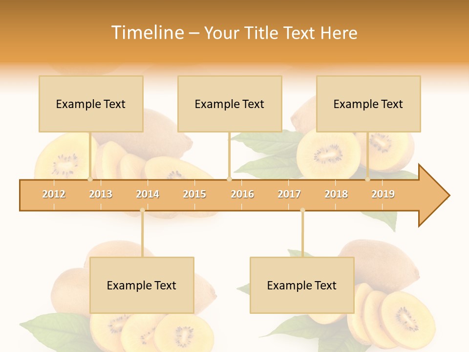 Isolated Food Gold PowerPoint Template