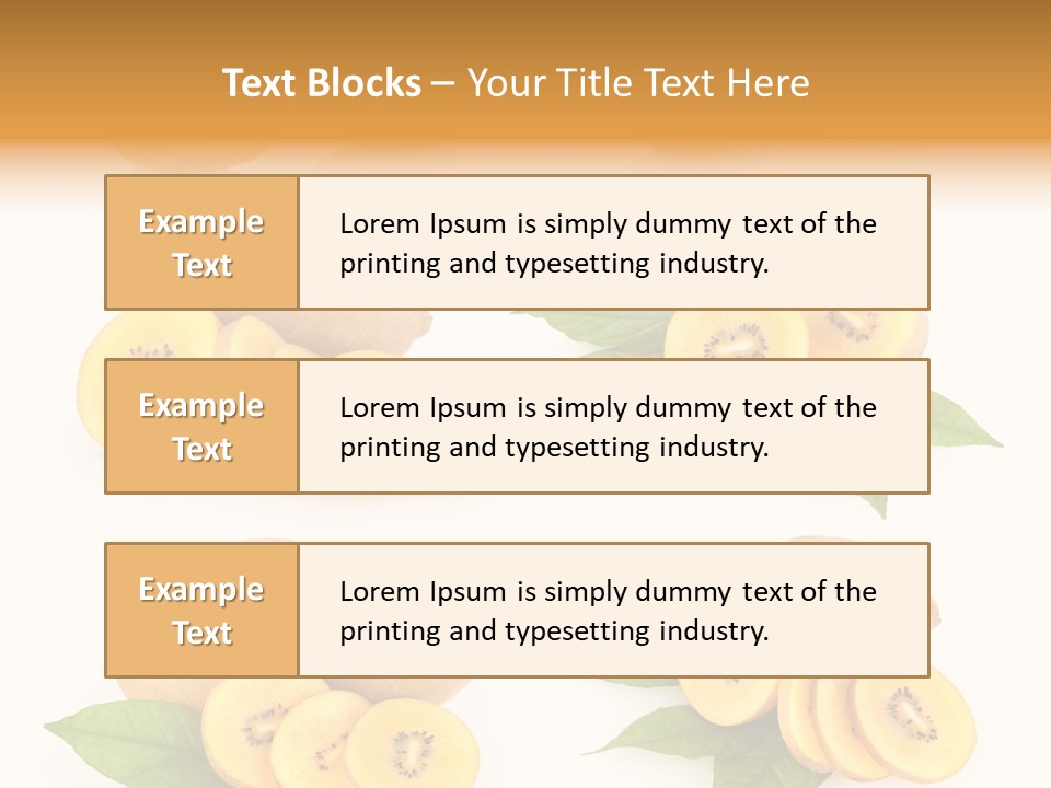 Isolated Food Gold PowerPoint Template