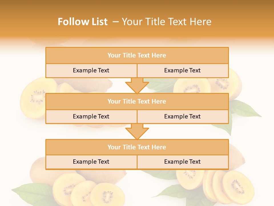 Isolated Food Gold PowerPoint Template