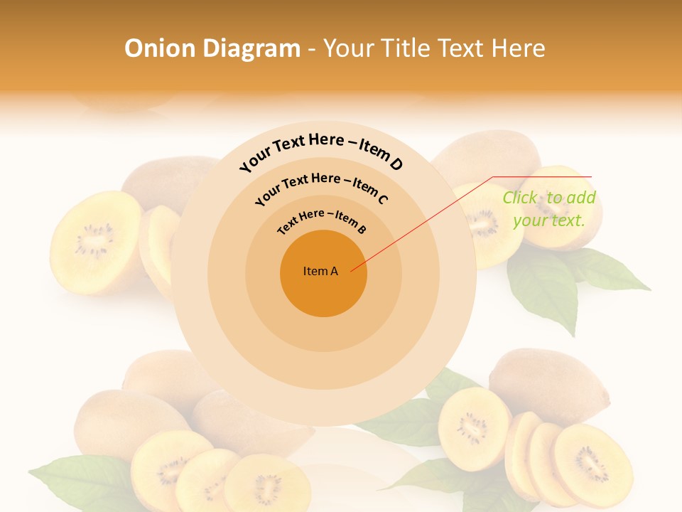 Isolated Food Gold PowerPoint Template