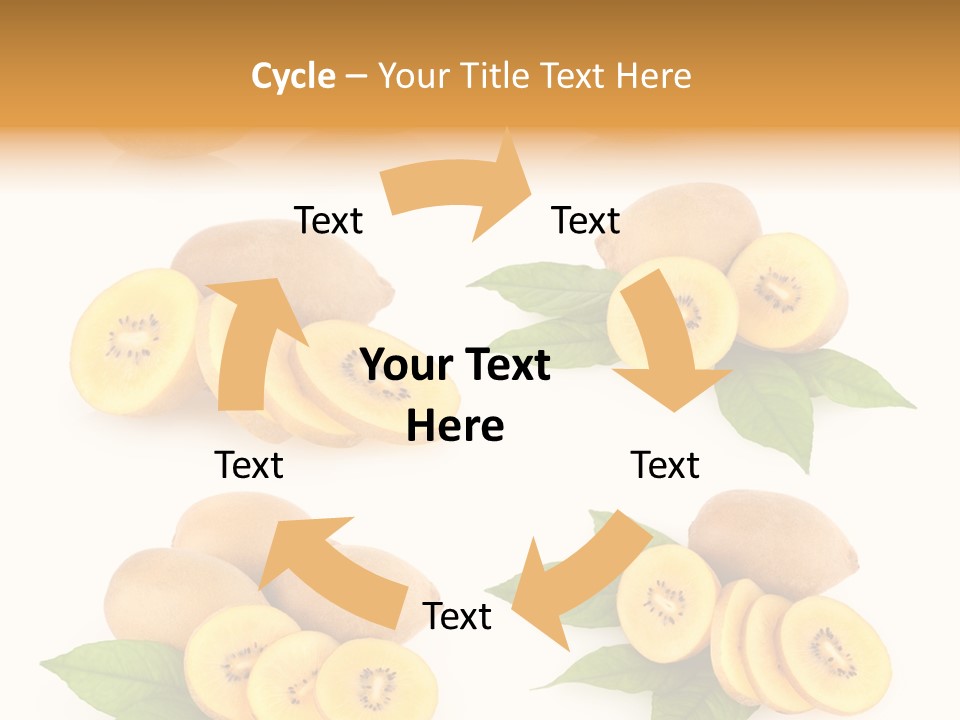 Isolated Food Gold PowerPoint Template