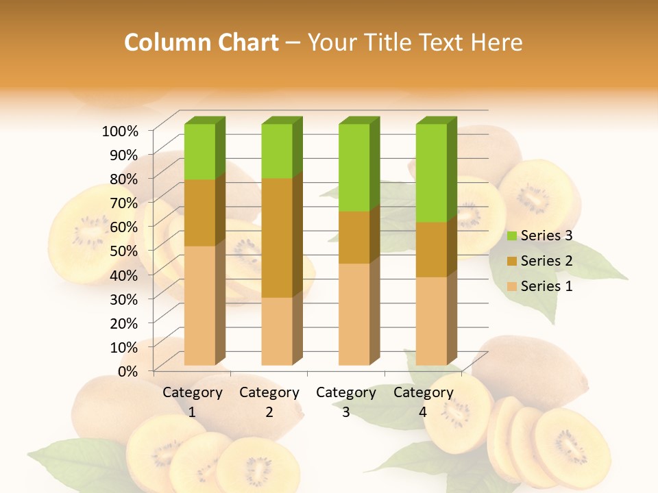 Isolated Food Gold PowerPoint Template