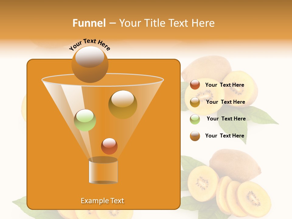 Isolated Food Gold PowerPoint Template