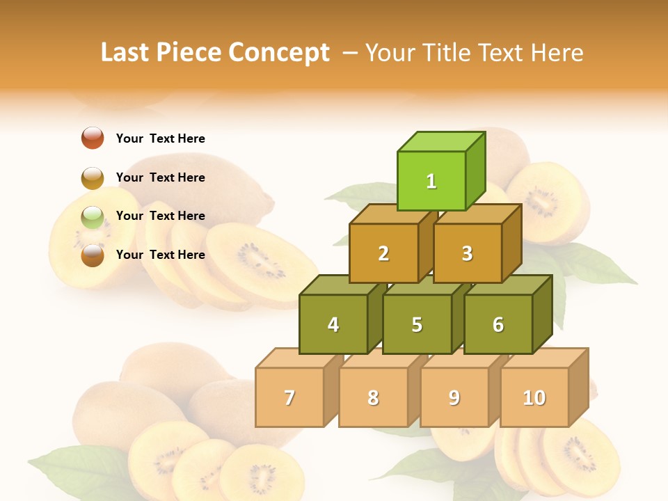 Isolated Food Gold PowerPoint Template