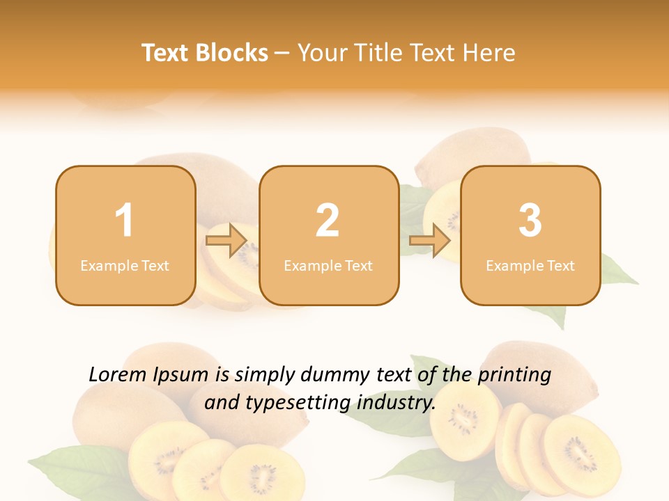 Isolated Food Gold PowerPoint Template