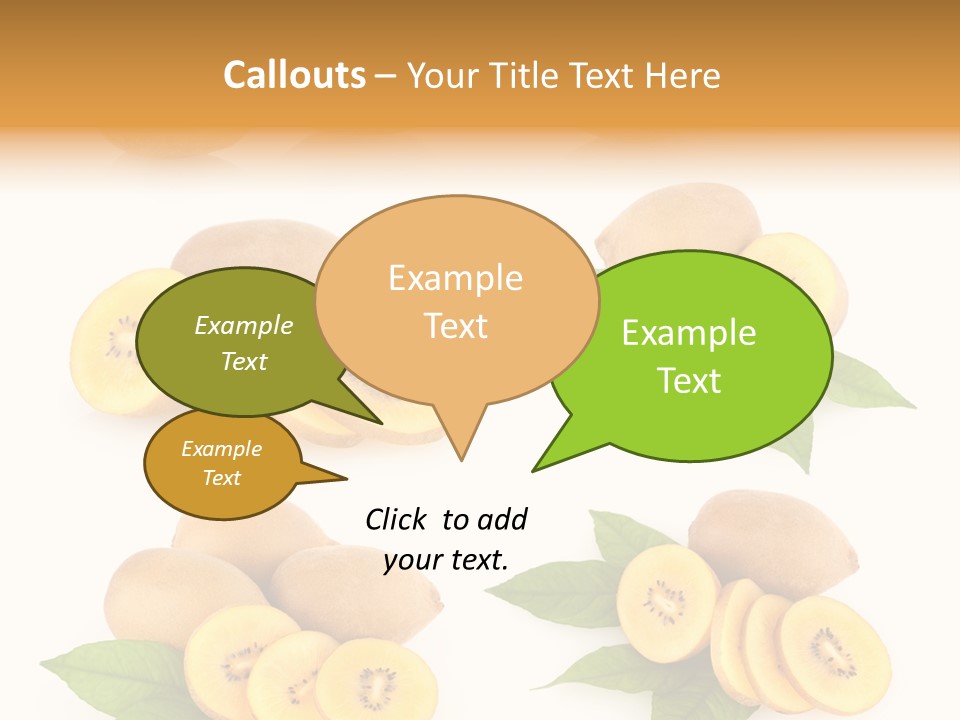 Isolated Food Gold PowerPoint Template