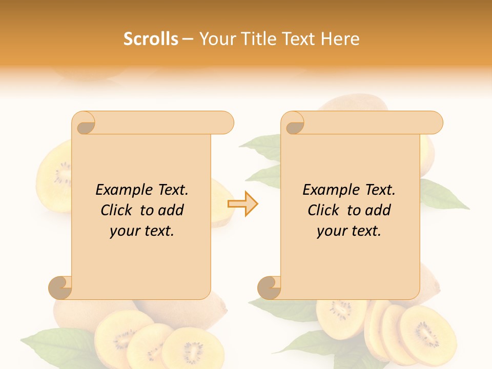 Isolated Food Gold PowerPoint Template