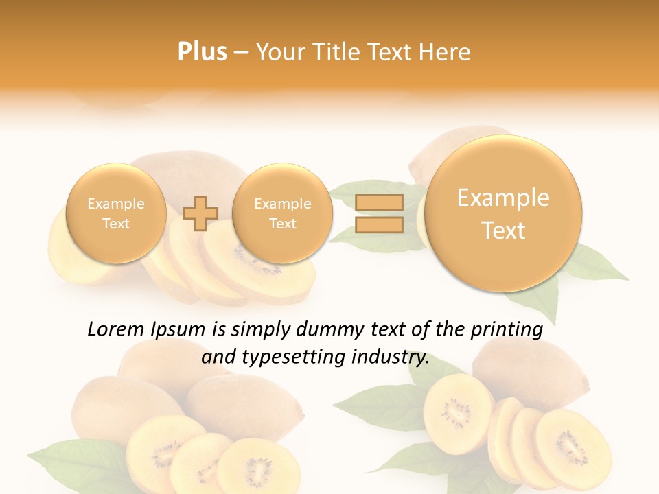 Isolated Food Gold PowerPoint Template