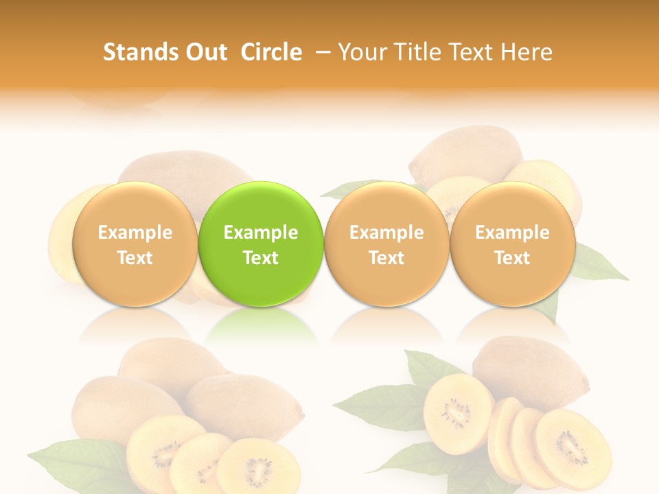 Isolated Food Gold PowerPoint Template