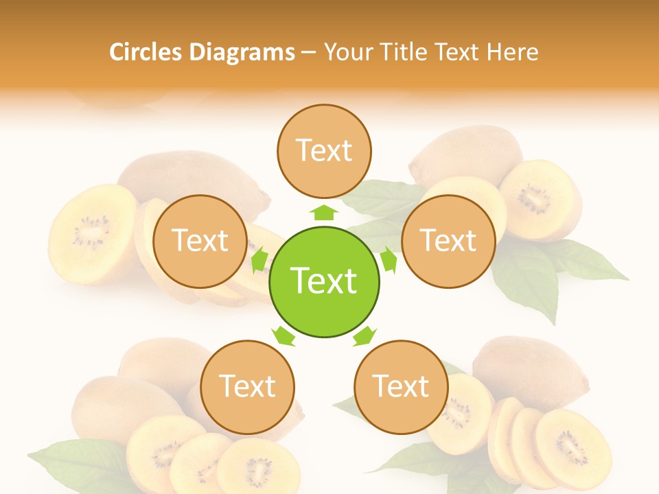 Isolated Food Gold PowerPoint Template