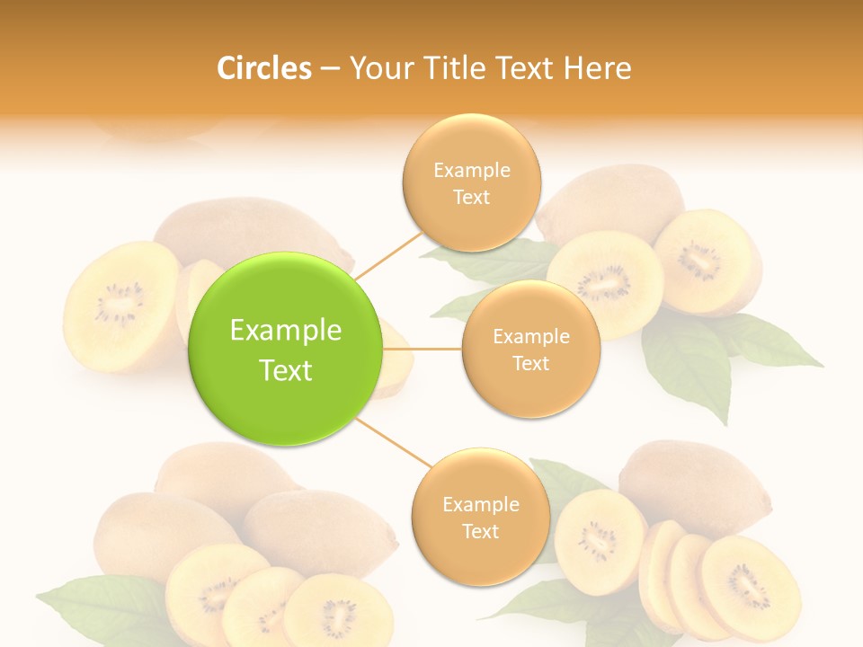 Isolated Food Gold PowerPoint Template