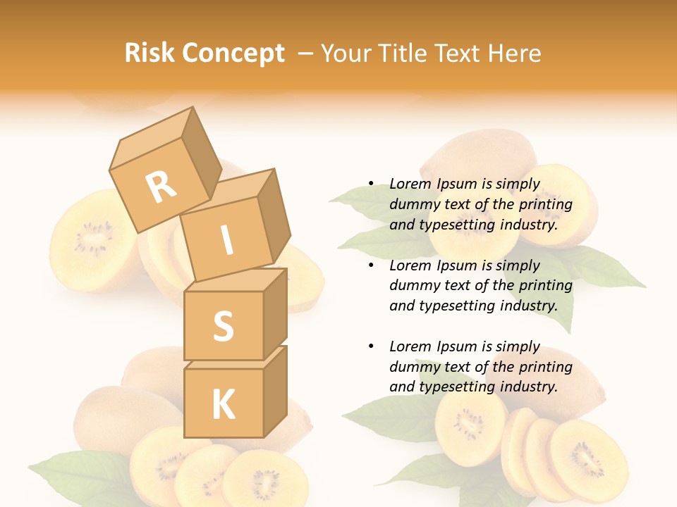 Isolated Food Gold PowerPoint Template