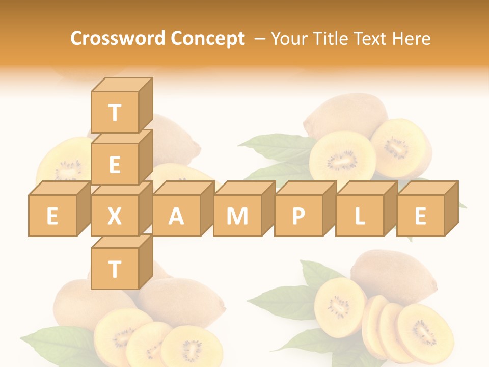 Isolated Food Gold PowerPoint Template