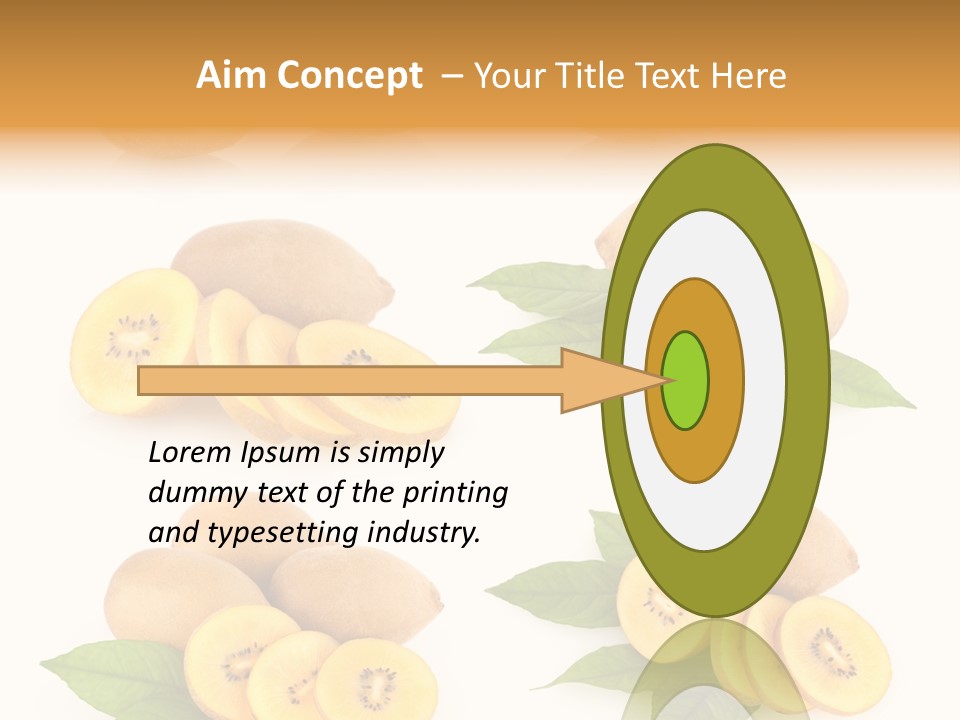 Isolated Food Gold PowerPoint Template