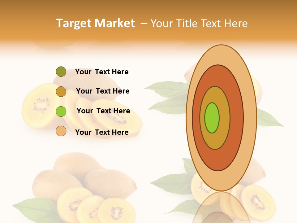 Isolated Food Gold PowerPoint Template