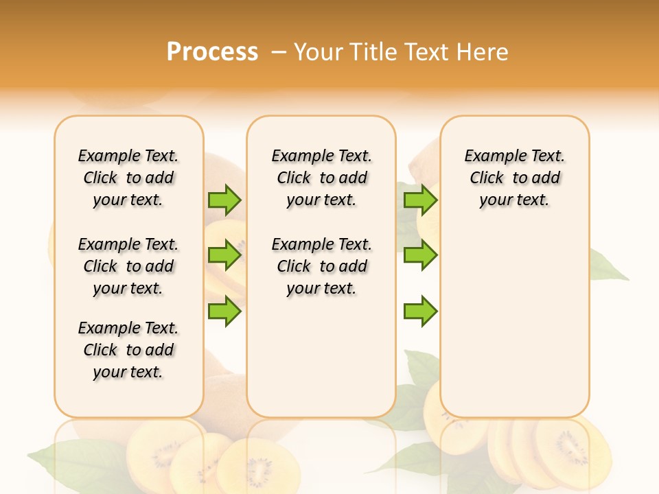 Isolated Food Gold PowerPoint Template
