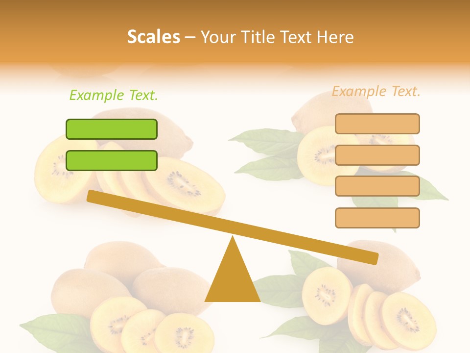 Isolated Food Gold PowerPoint Template