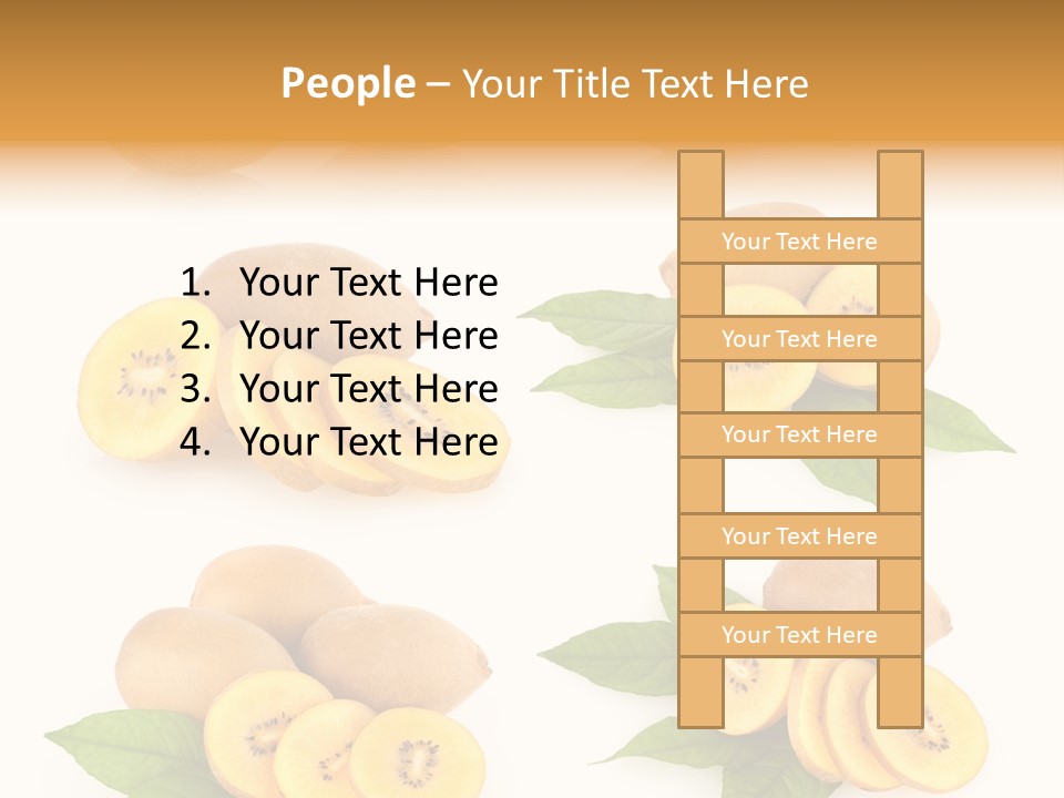 Isolated Food Gold PowerPoint Template