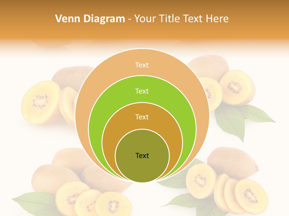 Isolated Food Gold PowerPoint Template