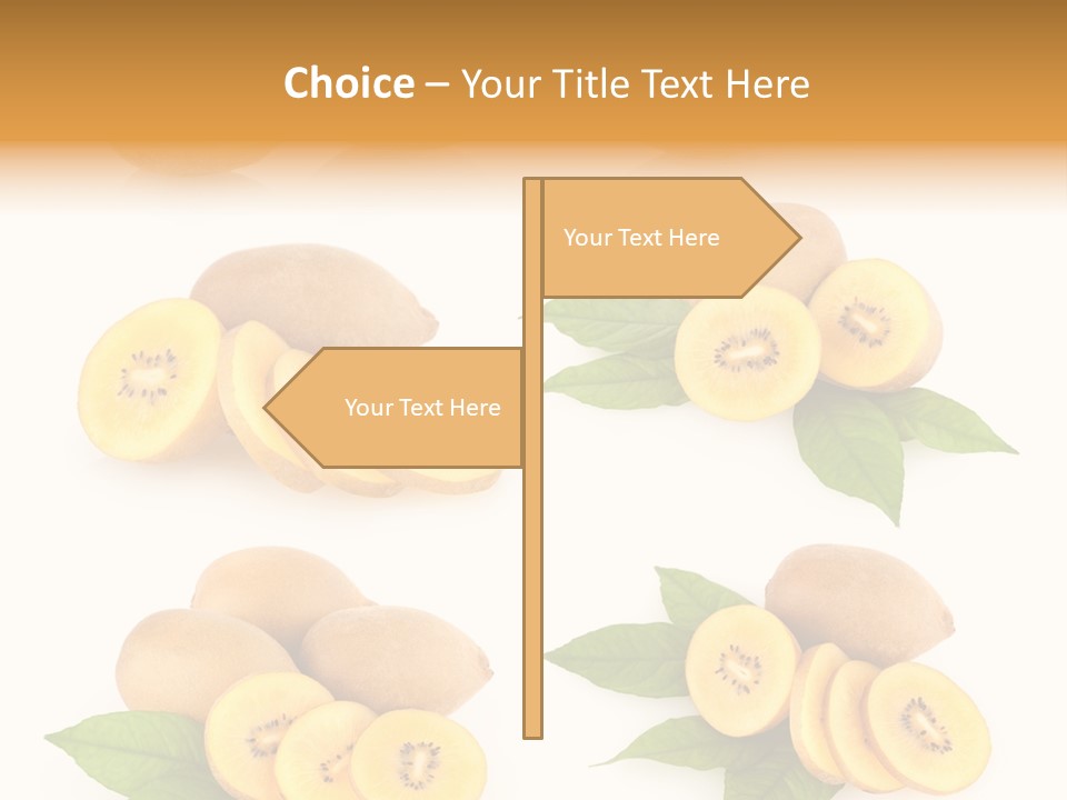 Isolated Food Gold PowerPoint Template