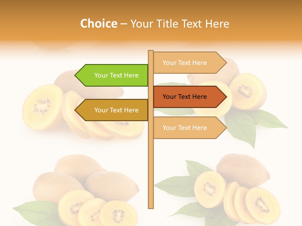 Isolated Food Gold PowerPoint Template