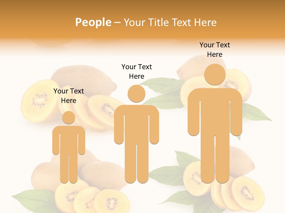 Isolated Food Gold PowerPoint Template