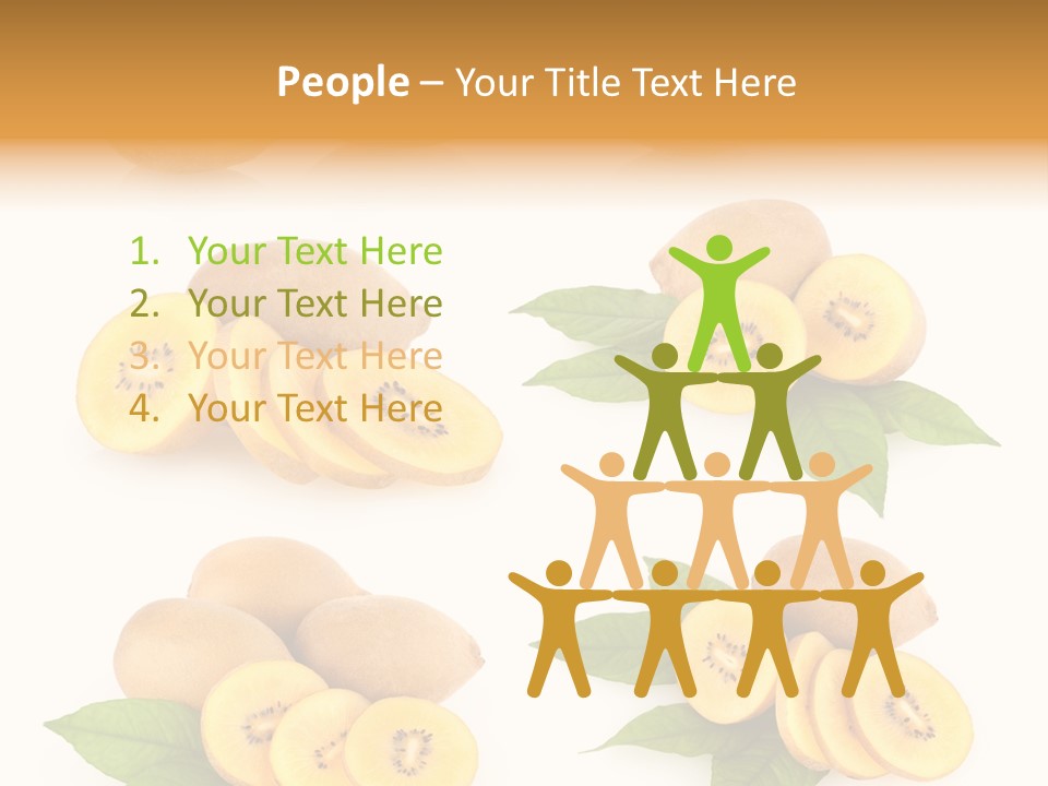 Isolated Food Gold PowerPoint Template