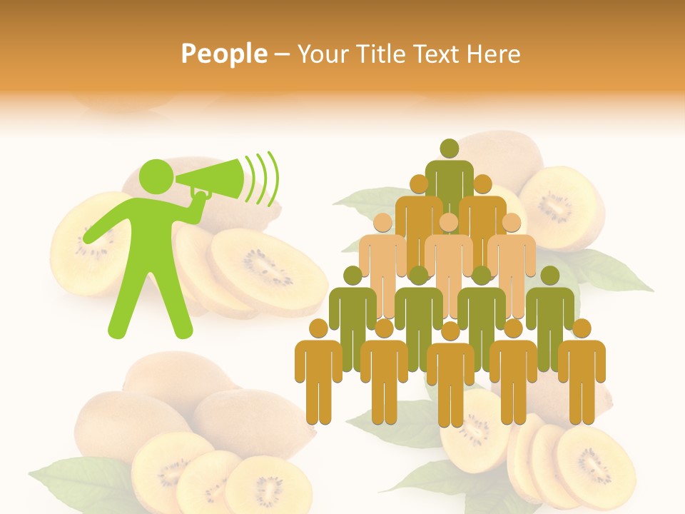 Isolated Food Gold PowerPoint Template