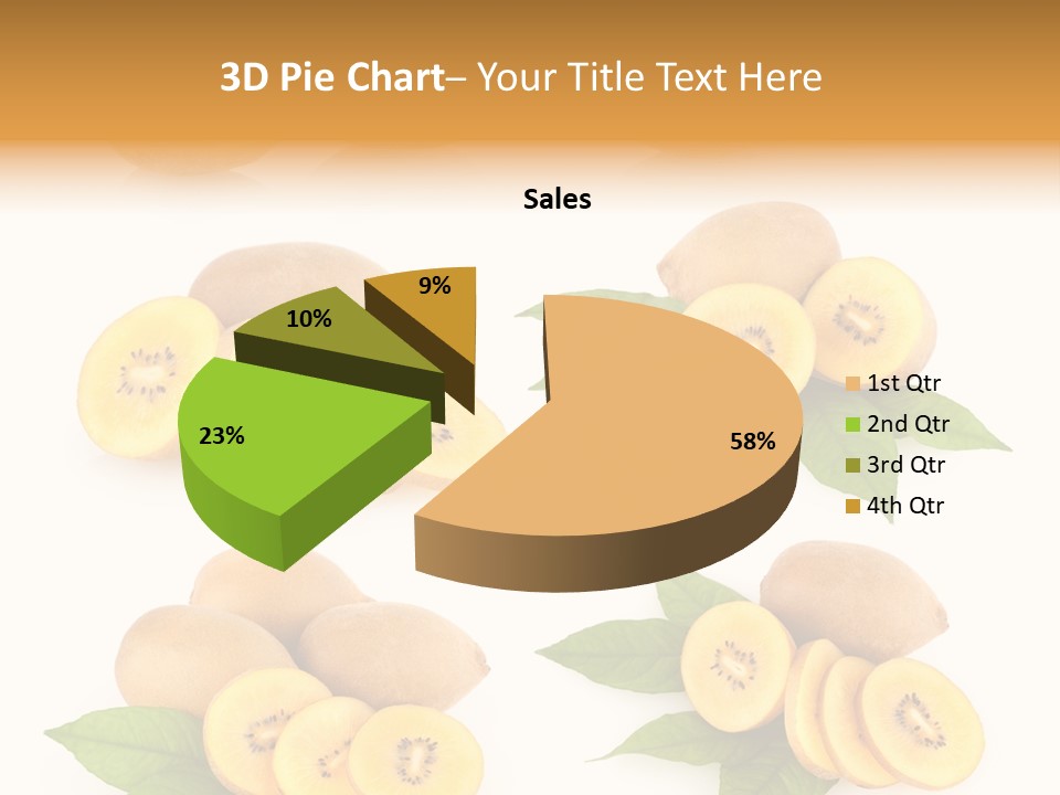 Isolated Food Gold PowerPoint Template