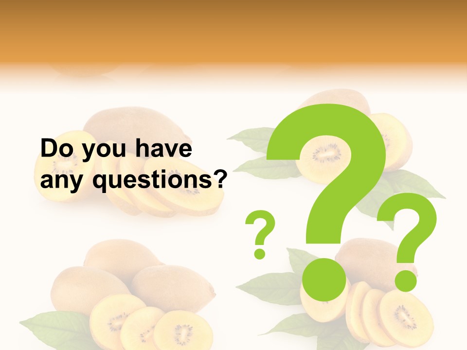 Isolated Food Gold PowerPoint Template