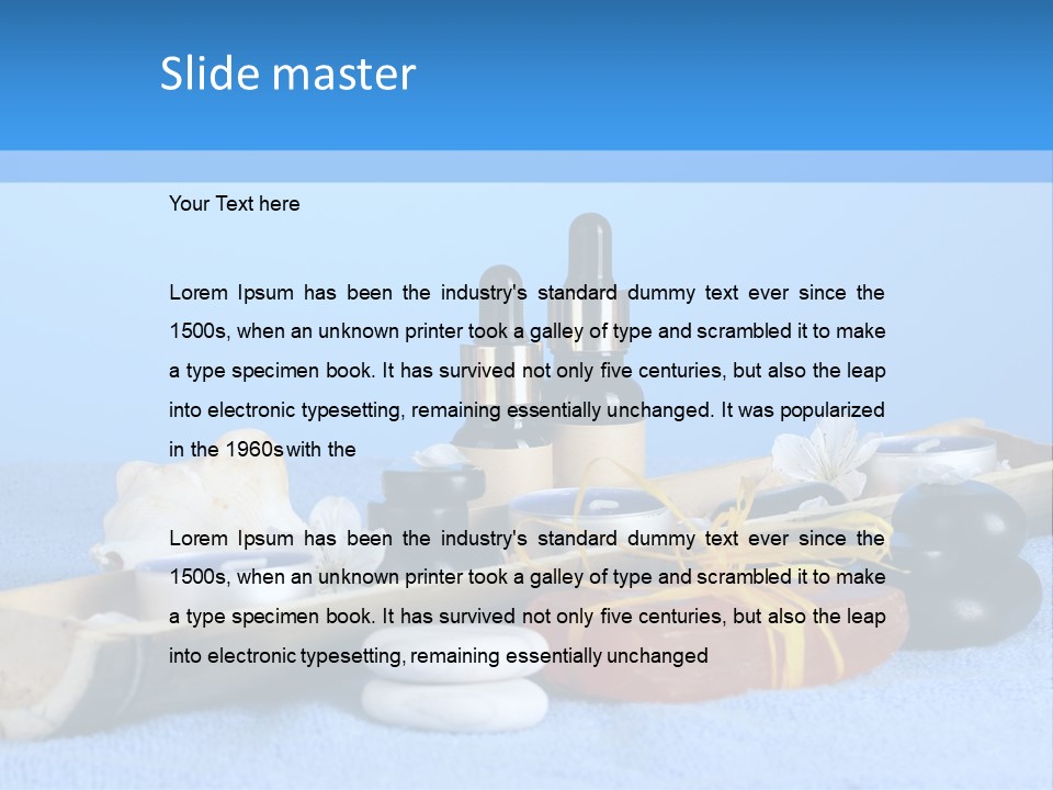 Asia Pebble Blue PowerPoint Template