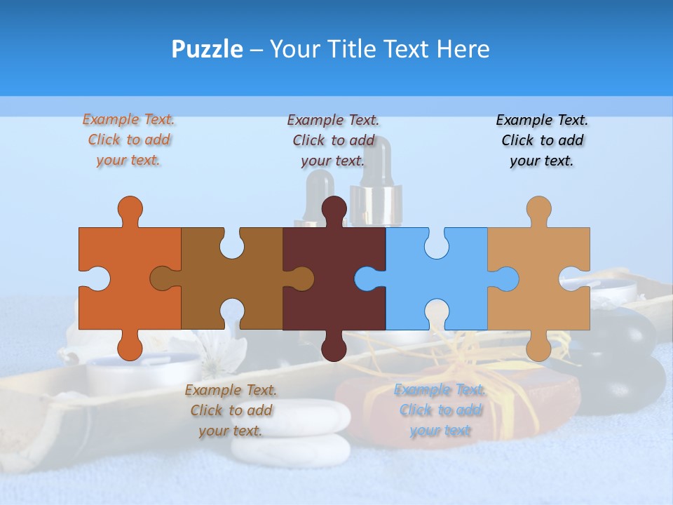 Asia Pebble Blue PowerPoint Template