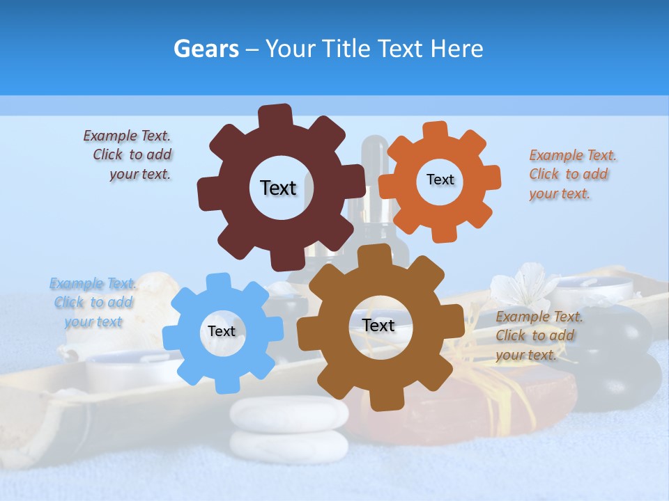 Asia Pebble Blue PowerPoint Template