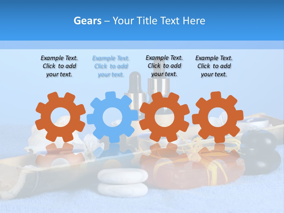 Asia Pebble Blue PowerPoint Template